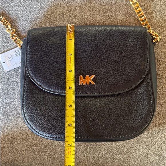 Michael Kors Navy Crossbody Bag with Gold Accents - Picture 7 of 7